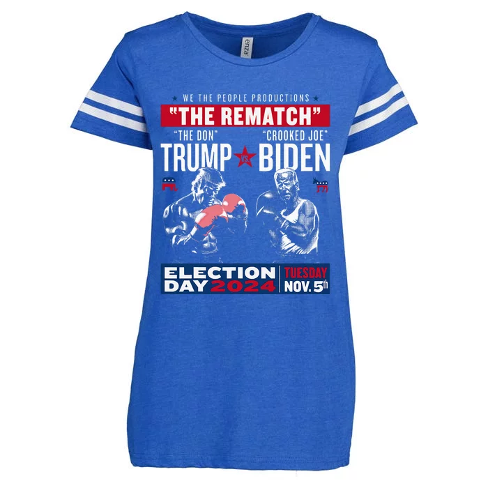 The Rematch The Don And Crooked Joe Pro Trump 2024 Enza Ladies Jersey Football T-Shirt