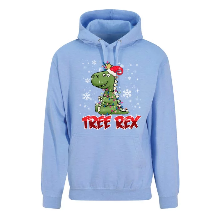 Tree Rex Trex As A Christmas Tree Dinosaur Decoration Funny Gift Unisex Surf Hoodie