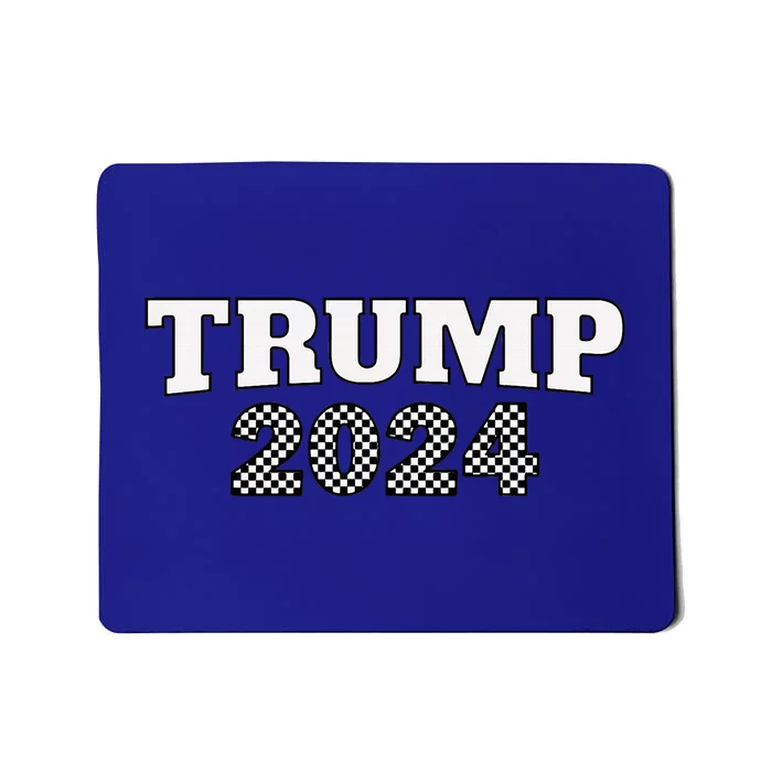 Trump Racing Theme 2024 Checker Mousepad