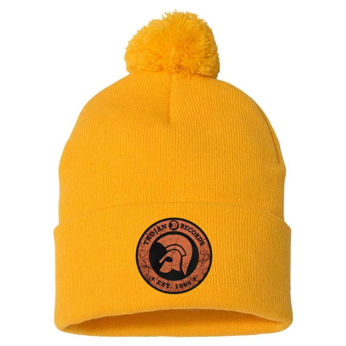 Trojan Records Pom Pom 12in Knit Beanie