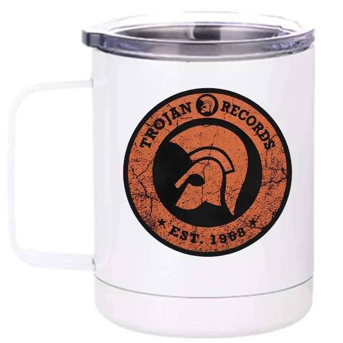 Trojan Records Front & Back 12oz Stainless Steel Tumbler Cup