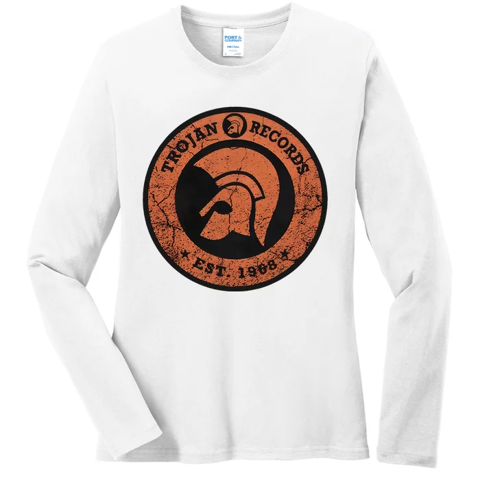 Trojan Records Ladies Long Sleeve Shirt