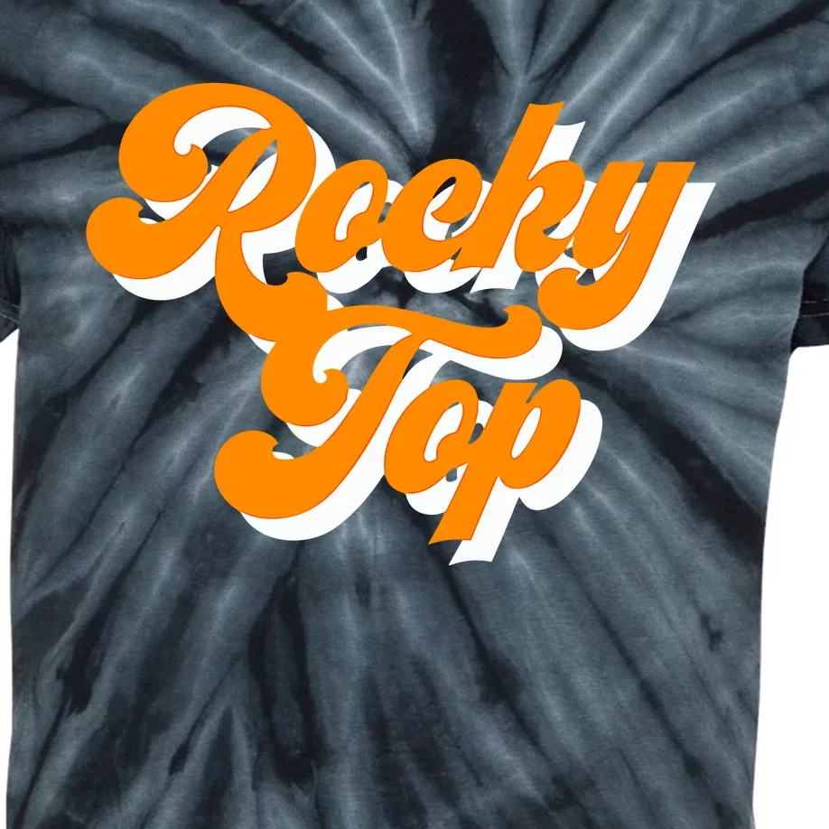 Tennessee Rocky Top TN Football Baseball Sport Fans Kids Tie-Dye T-Shirt