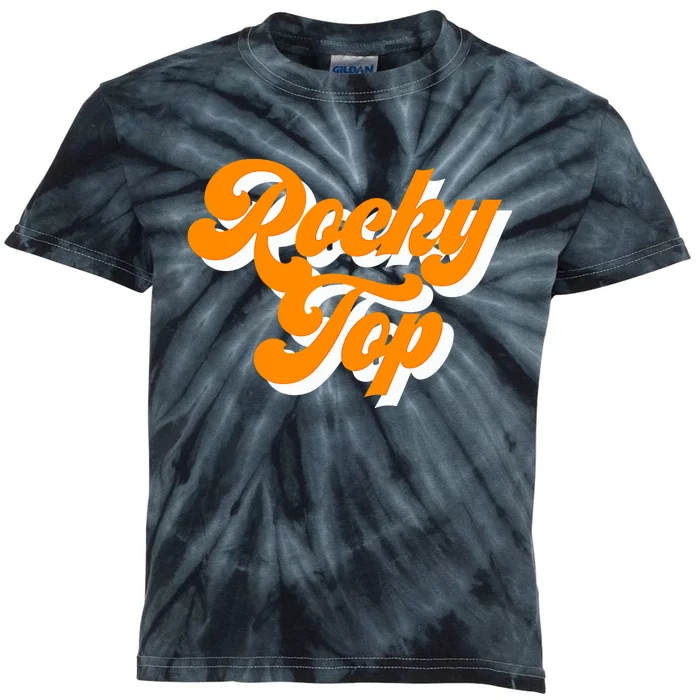 Tennessee Rocky Top TN Football Baseball Sport Fans Kids Tie-Dye T-Shirt