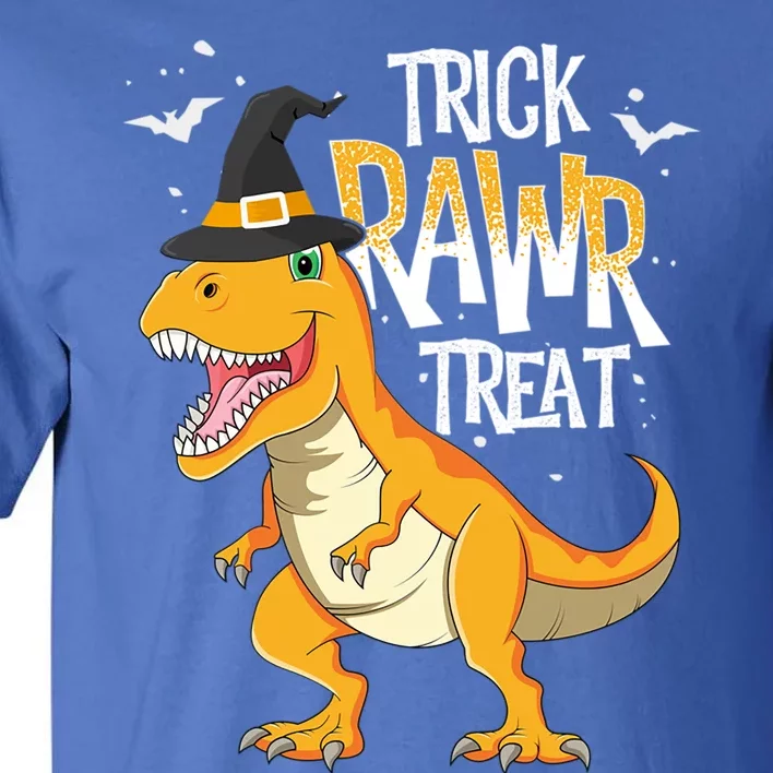 Trick Rawr Treat Halloween T Rex Dinosaur Costume Gift Tall T-Shirt