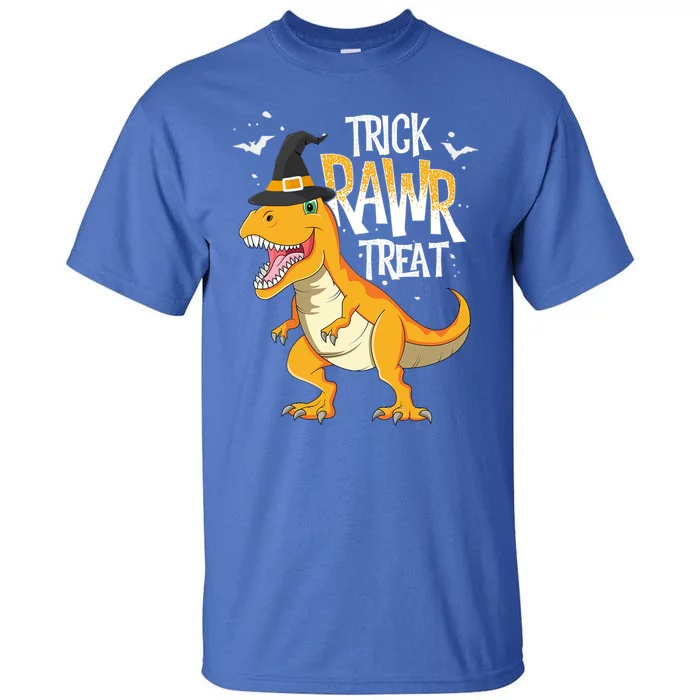 Trick Rawr Treat Halloween T Rex Dinosaur Costume Gift Tall T-Shirt