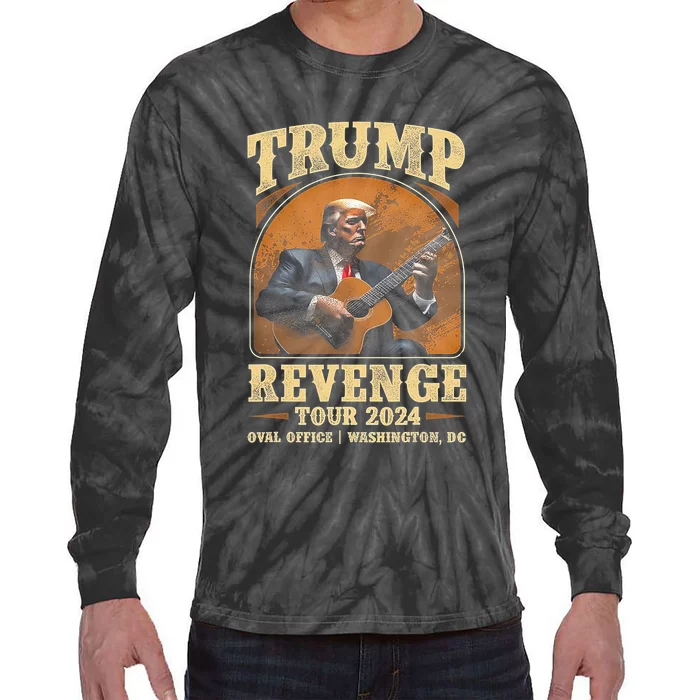 Trump Revenge T.O.U.R 2024 Tie-Dye Long Sleeve Shirt