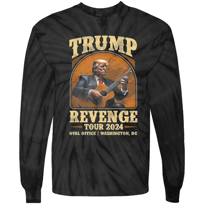 Trump Revenge T.O.U.R 2024 Tie-Dye Long Sleeve Shirt