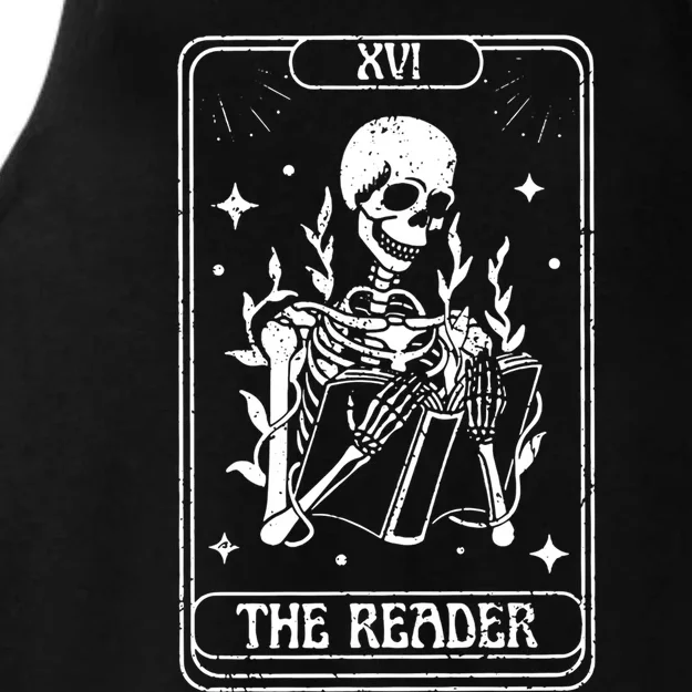 The Reader Tarot Card Witch Vibes Reading Bookworm Bookish Gift Ladies Tri-Blend Wicking Tank