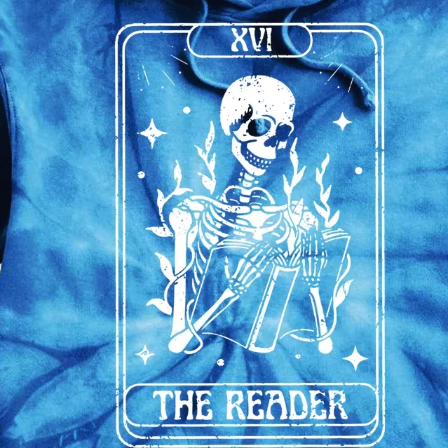 The Reader Tarot Card Witch Vibes Reading Bookworm Bookish Gift Tie Dye Hoodie