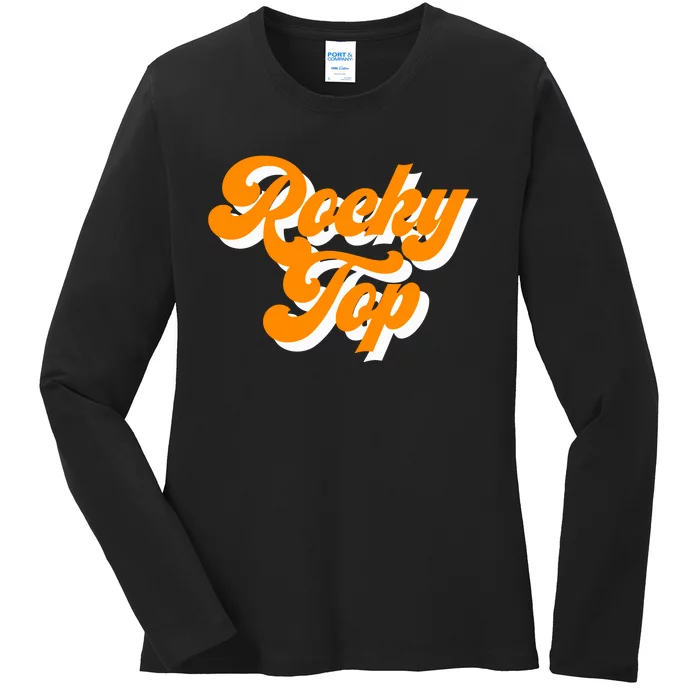 Tennessee Rocky Top Tn Football Baseball Sport Fans Ladies Long Sleeve Shirt