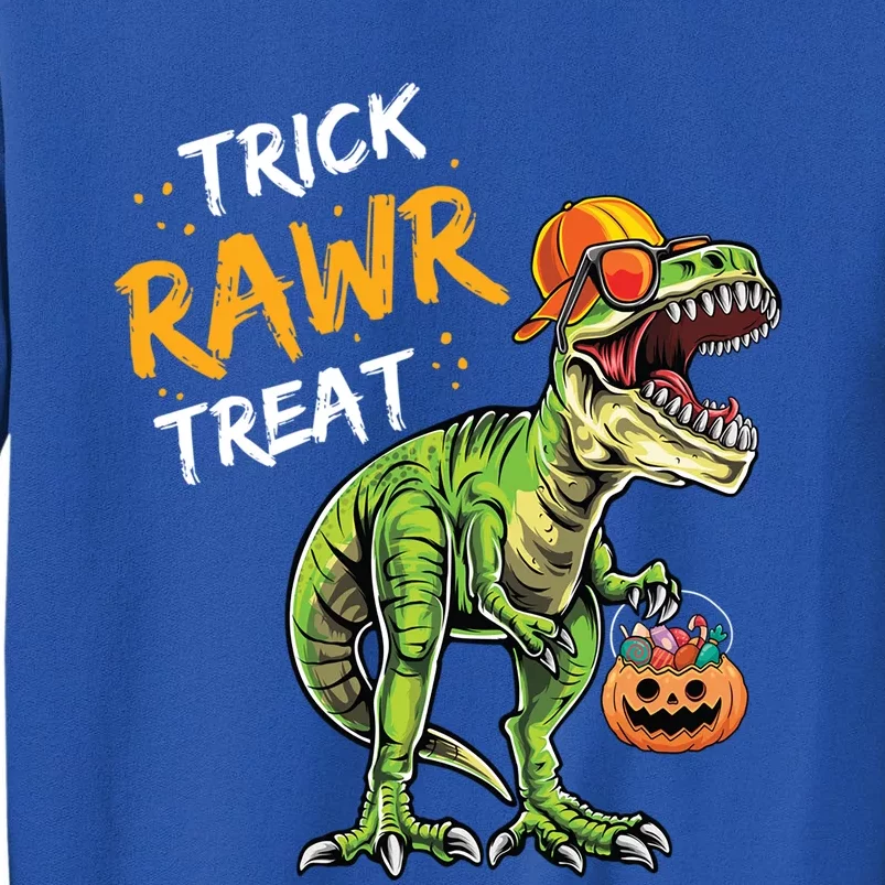 Trick Rawr Treat Halloween T Rex Dinosaur Rawrsome Gift Cute Gift Sweatshirt