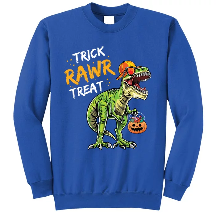 Trick Rawr Treat Halloween T Rex Dinosaur Rawrsome Gift Cute Gift Sweatshirt