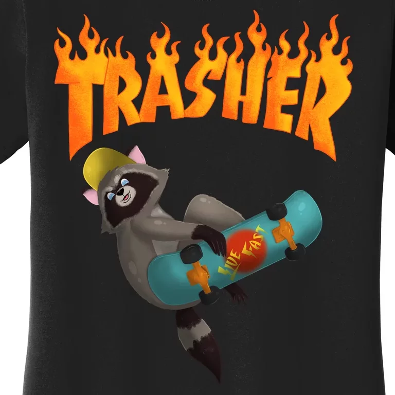 Trasher Raccoon Women's T-Shirt