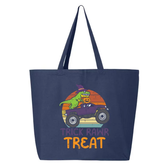 Trick Rawr Treat Dinosaur Monster Truck Halloween Cute Gift 25L Jumbo Tote