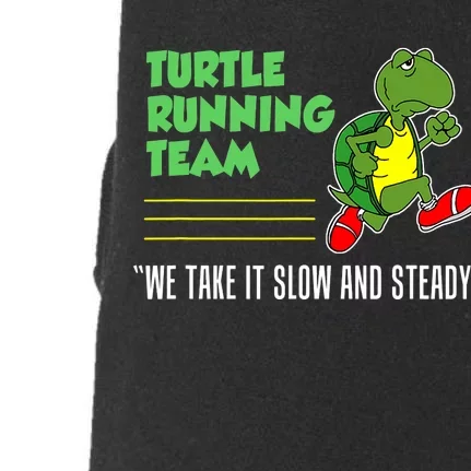 Turtle Running Team Slow And Steady Funny Runner Doggie 3-End Fleece Hoodie