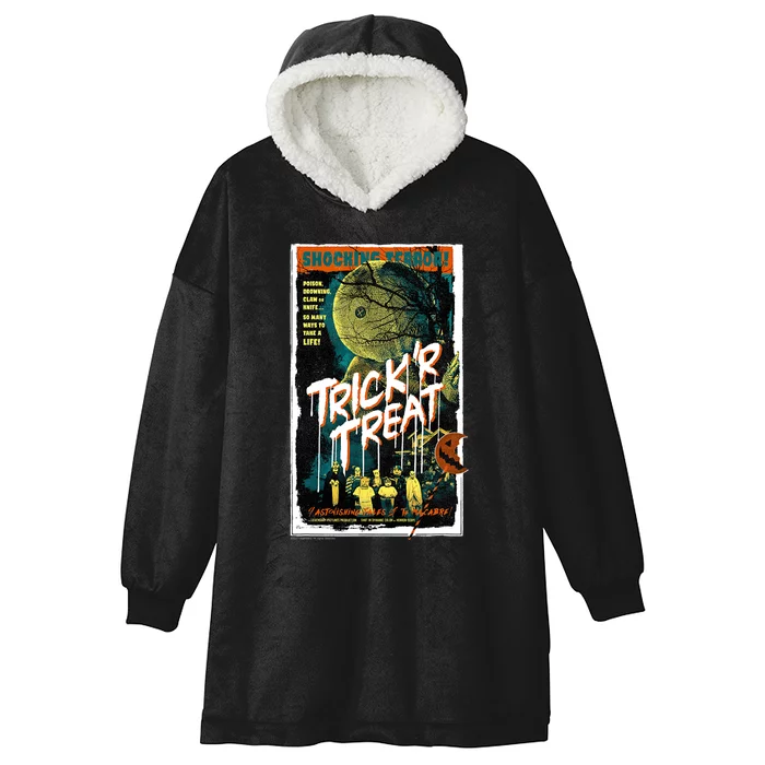 Trick ‘R Treat – Tales Of The Macabre Retro Poster Hooded Wearable Blanket