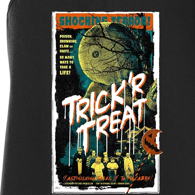 Trick ‘R Treat – Tales Of The Macabre Retro Poster Women's Racerback Tank