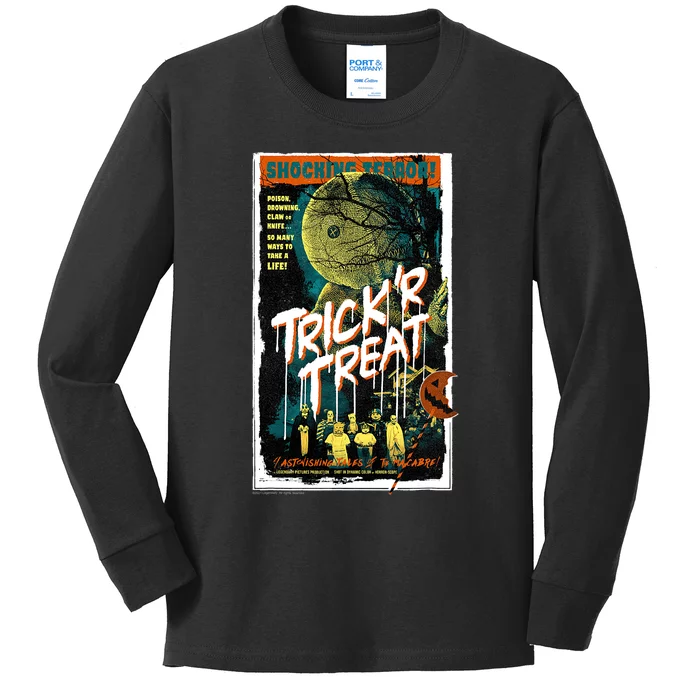 Trick ‘R Treat – Tales Of The Macabre Retro Poster Kids Long Sleeve Shirt