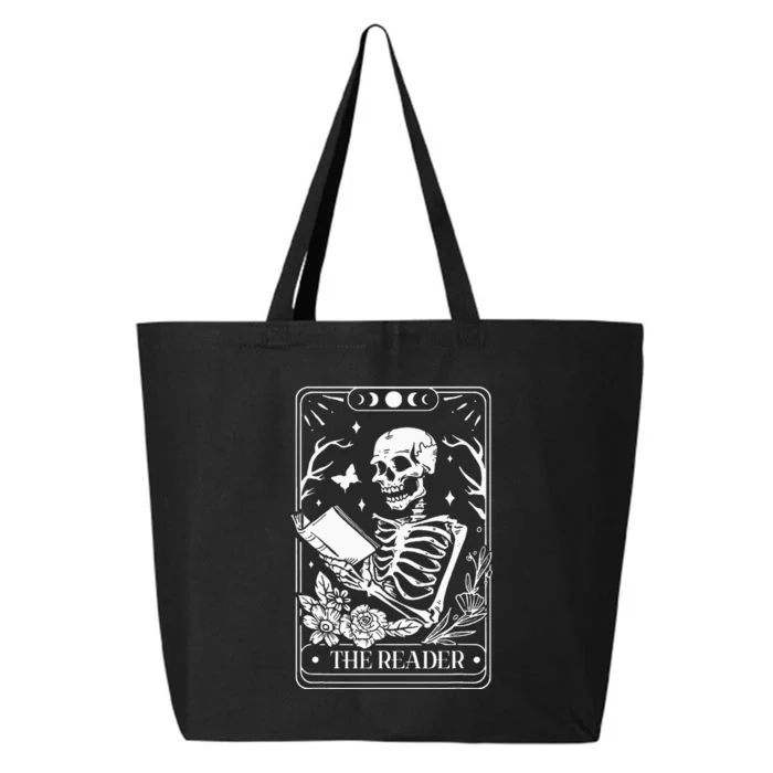 The Reader Tarot Funny Skeleton Reading 25L Jumbo Tote