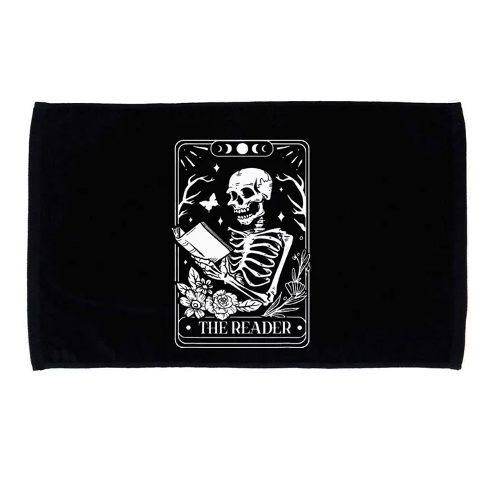 The Reader Tarot Funny Skeleton Reading Microfiber Hand Towel