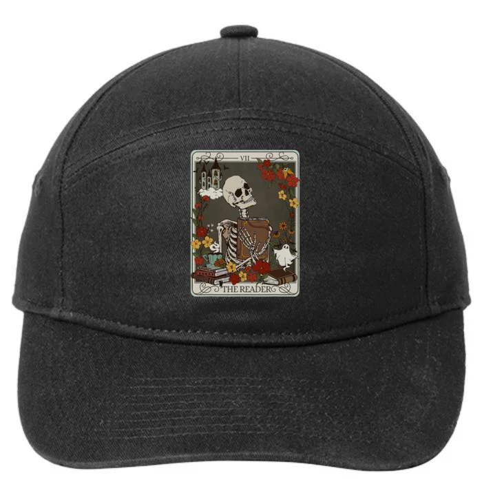 The Reader Tarot Card Bookish 7-Panel Snapback Hat