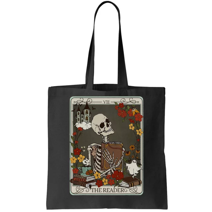 The Reader Tarot Card Bookish Tote Bag