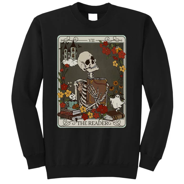 The Reader Tarot Card Bookish Tall Sweatshirt