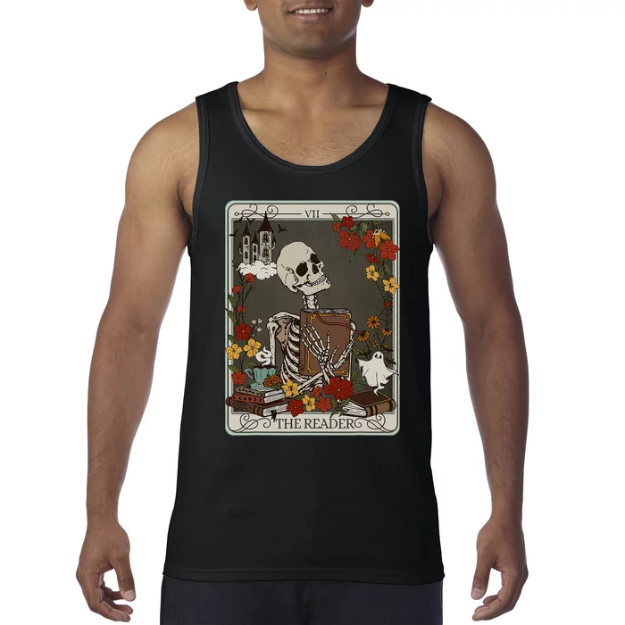 The Reader Tarot Card Bookish Tank Top