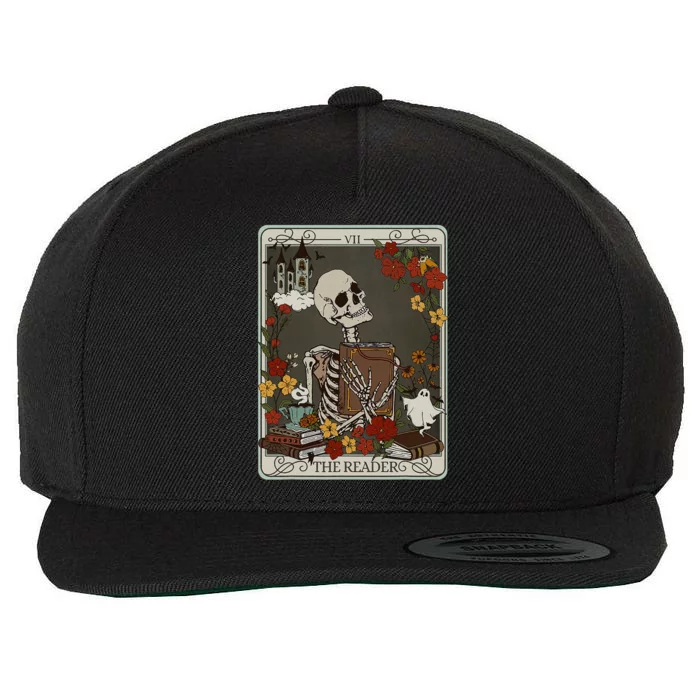 The Reader Tarot Card Bookish Wool Snapback Cap