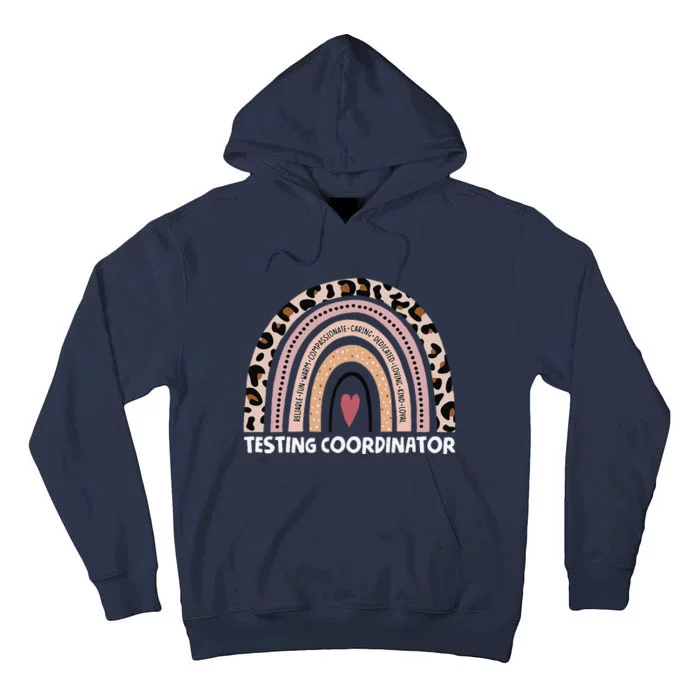 Trendy Rainbow Testing Coordinator Test Day Testing Teacher Tall Hoodie