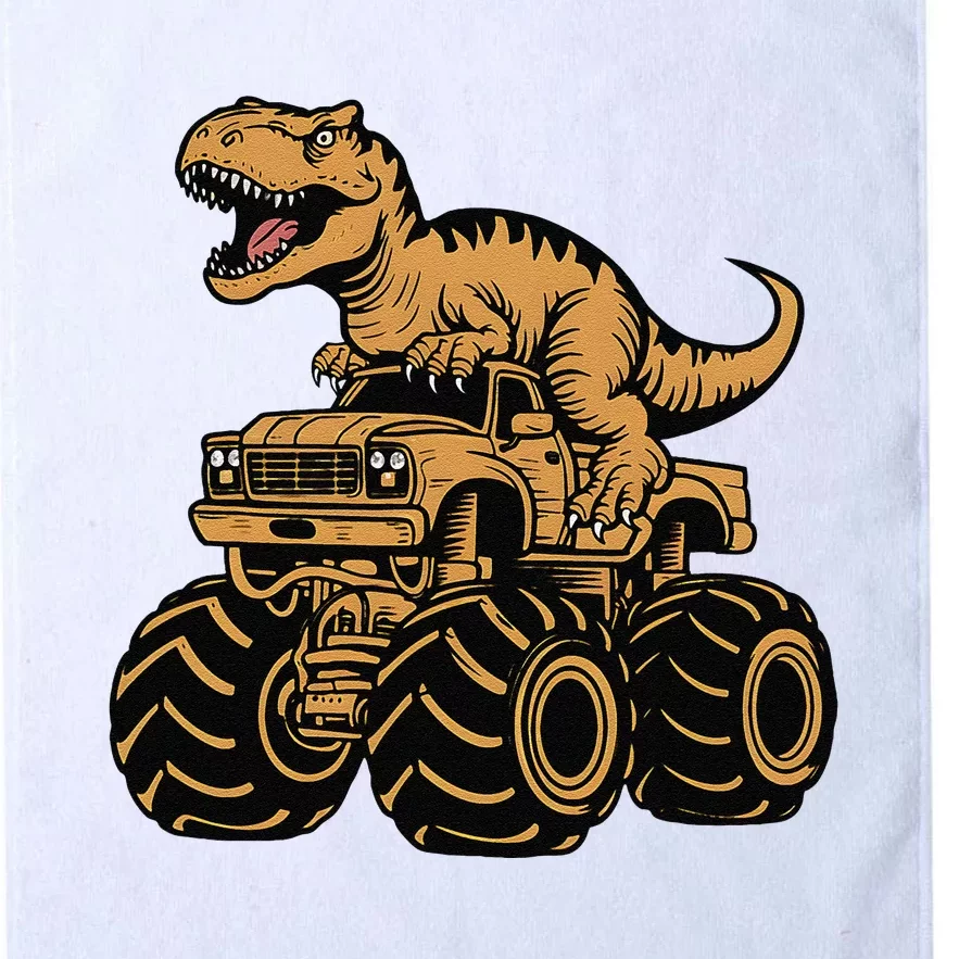 Tyrannosaurus Rex Trex Monster Truck Dinosaur Design Platinum Collection Golf Towel