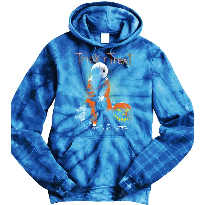 Trick R Treat Sitting Sam Meaningful Gift Tie Dye Hoodie