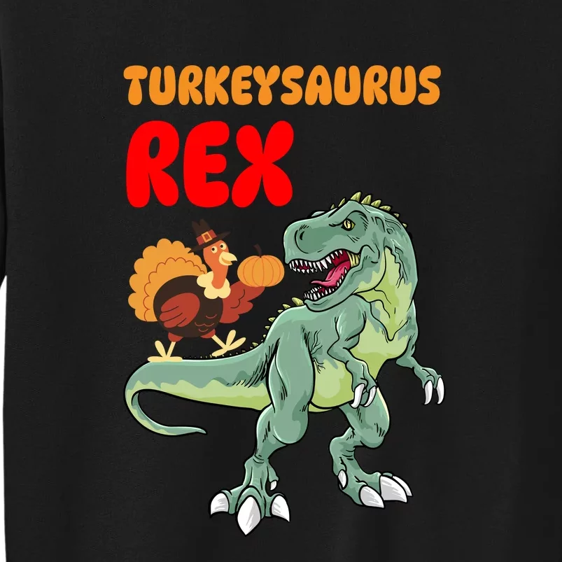 Turkeysaurus Rex Turkey Dino Thanksgiving Sweatshirt