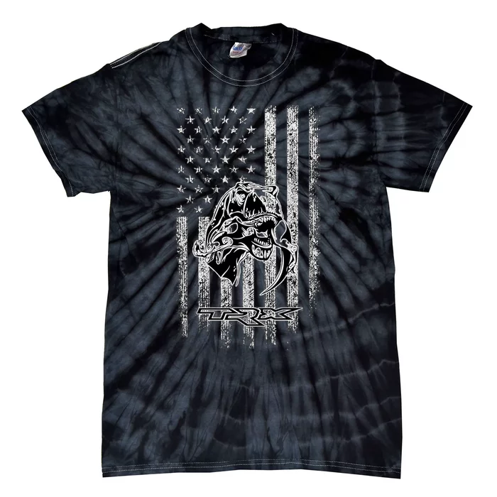 T Rex TRX Truck Car Ram USA Flag Tie-Dye T-Shirt