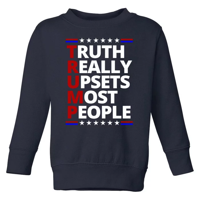 Trump Really Upsets Most People Political Toddler Sweatshirt