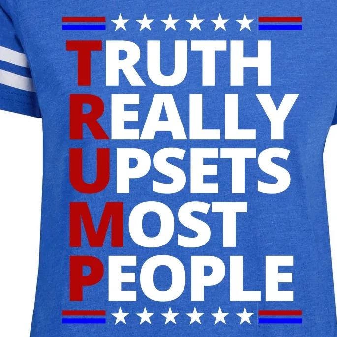 Trump Really Upsets Most People Political Enza Ladies Jersey Football T-Shirt