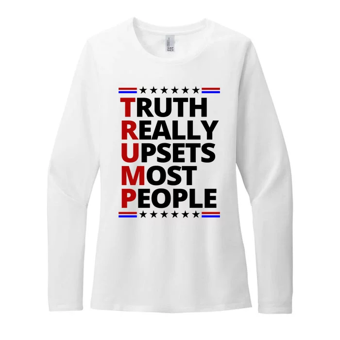 Trump Really Upsets Most People Political Womens CVC Long Sleeve Shirt