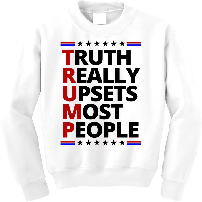 Trump Really Upsets Most People Political Kids Sweatshirt