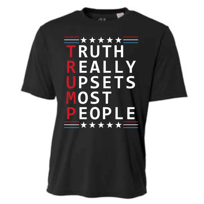 Truth Really Upsets Most People Trump 2024 Cooling Performance Crew T-Shirt