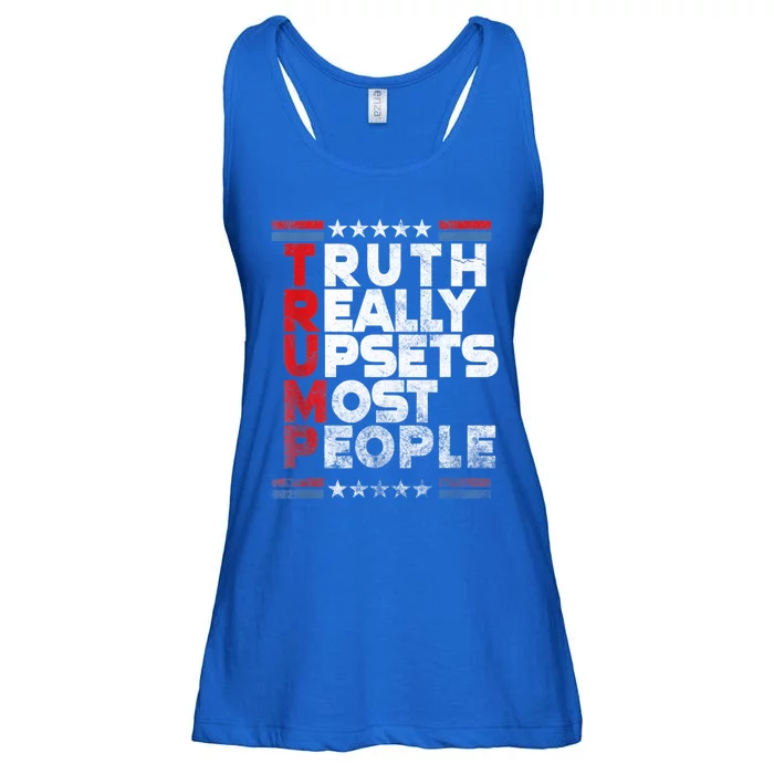 Truth Really Upsets Most People Design Vintage Flag Ladies Essential Flowy Tank