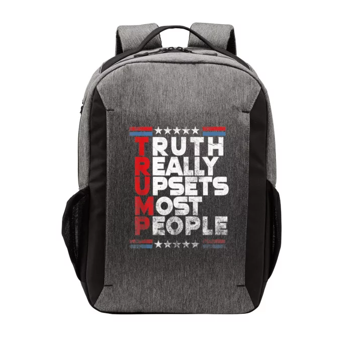 Truth Really Upsets Most People Design Vintage Flag Vector Backpack