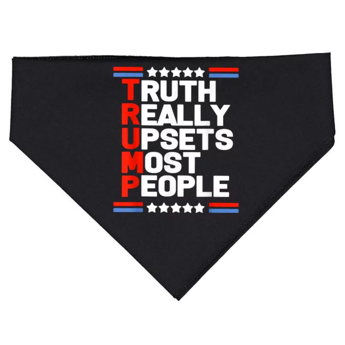 Truth Really Upsets Most People USA-Made Doggie Bandana