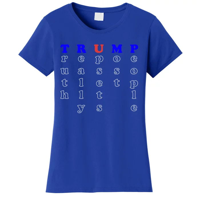 Truth Really Upset Most People Trump Gop 2024 Vote America Great Gift Women's T-Shirt