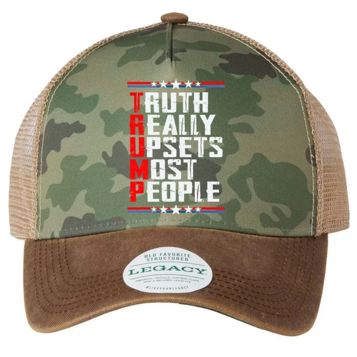 Truth Really Upsets Most People Trump Legacy Tie Dye Trucker Hat