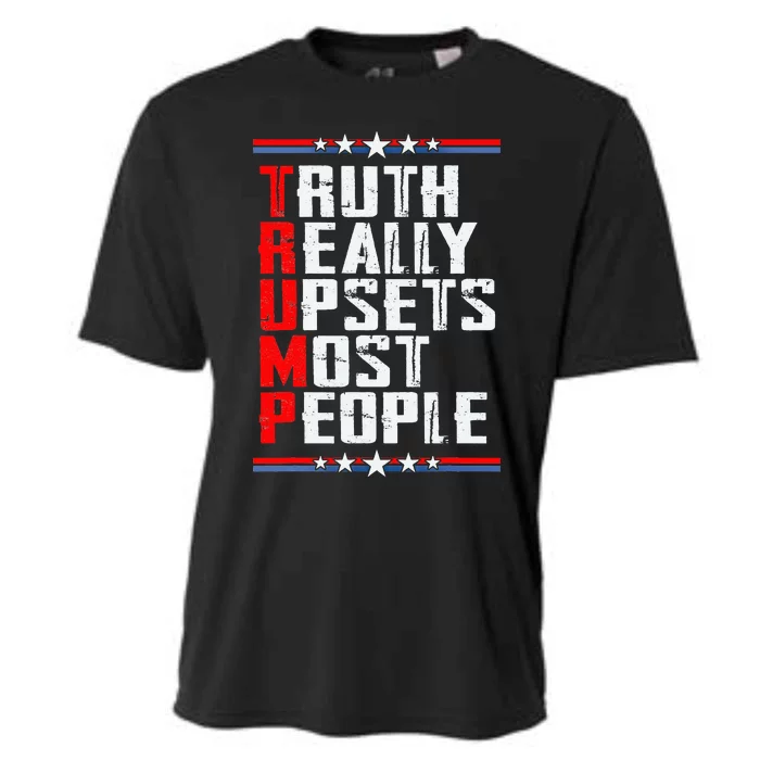 Truth Really Upsets Most People Trump Cooling Performance Crew T-Shirt