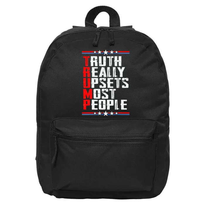 Truth Really Upsets Most People Trump 16 in Basic Backpack