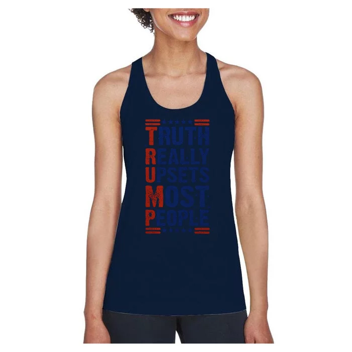 Truth Really Upsets Most People Women's Racerback Tank