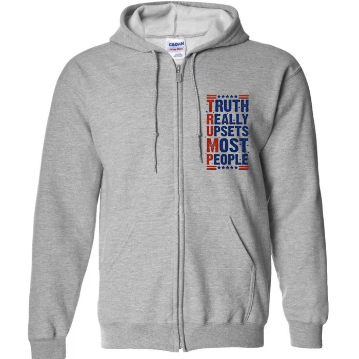 Truth Really Upsets Most People Full Zip Hoodie