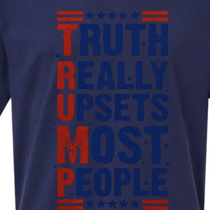 Truth Really Upsets Most People Sueded Cloud Jersey T-Shirt